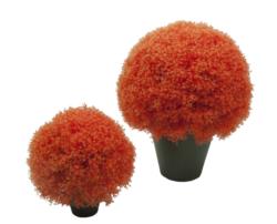 3/4 bola de Gipsofila naranja con maceta -25cm