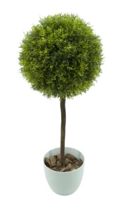 Arbol Alga verde 1 bola 22 tronco recto - 45cm.