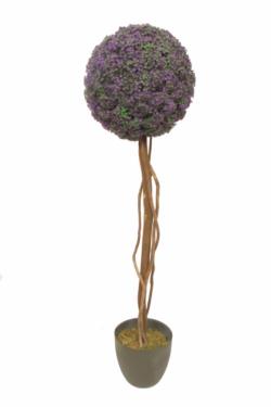 Arbol de verbena 1 bola tronco trenzado - 120cm