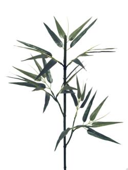 Caa de bambu con hojas verde - 80cm