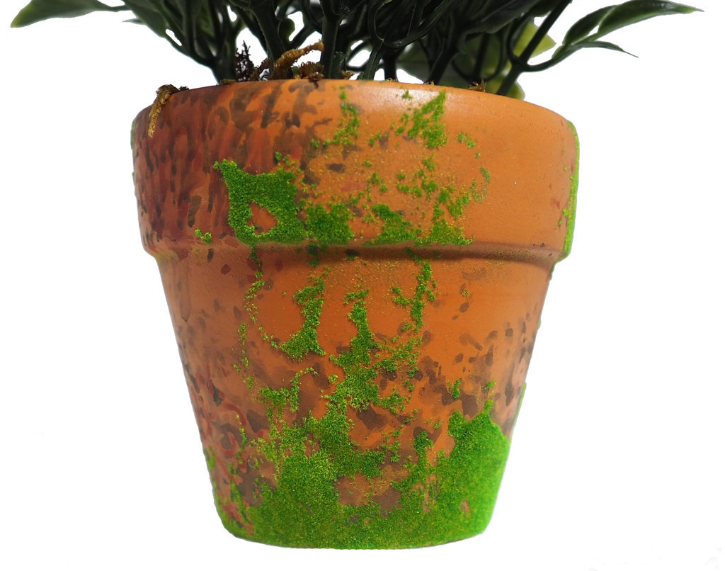 M/M Flor Sliv. Lila Mac.Musgo Alt. 14 cms. -7 cm.