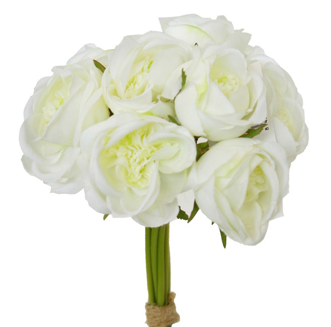 1203180.jpg Bouquet de ranúnculo crema - Ø15x20cm - Imagen 1
