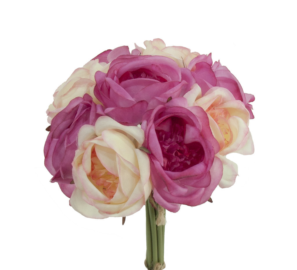 1203184.jpg Bouquet de ranúnculo rosa - Ø15x20cm - Imagen 1