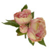 Bouquet de peonias 3 flores rosa - Ø17x25cm