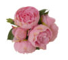 Bouquet de peonias 7 flores rosa - Ø20x28cm - Imagen 3