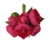 Bouquet de peonias 7 flores fucsia - Ø20x28cm - Imagen 2