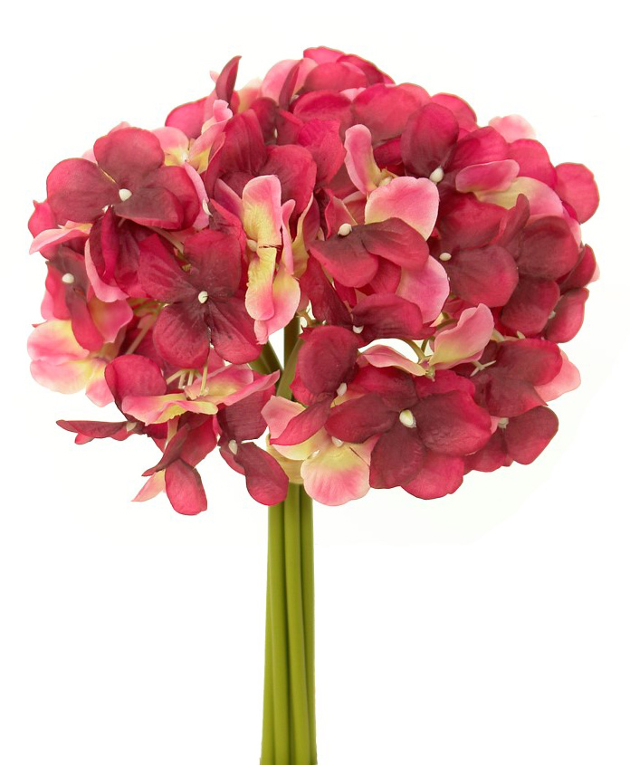 1203245.jpg Bouquet de hortensia burdeos - Ø20x33cm - Imagen 1