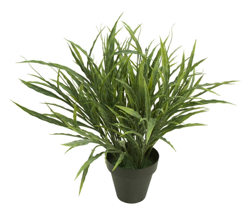 1275670B.jpg Hierba rio verde plastico con maceta -50cm. - Imagen 1