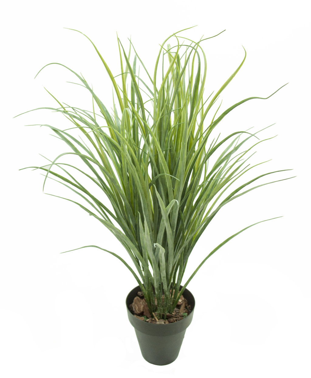 1275780A.jpg Hierba de rio verde plastico con maceta - 80cm - Imagen 1