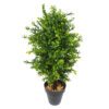 Buxus verde plastico 60cm - con maceta.