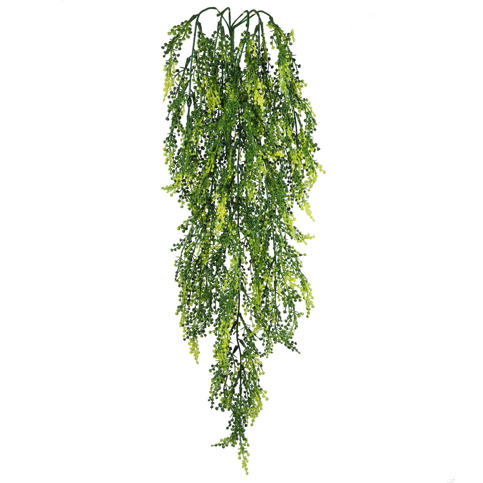 2629432.jpg Senecio verde/amarillo colgante plastico - 85cm - Imagen 1