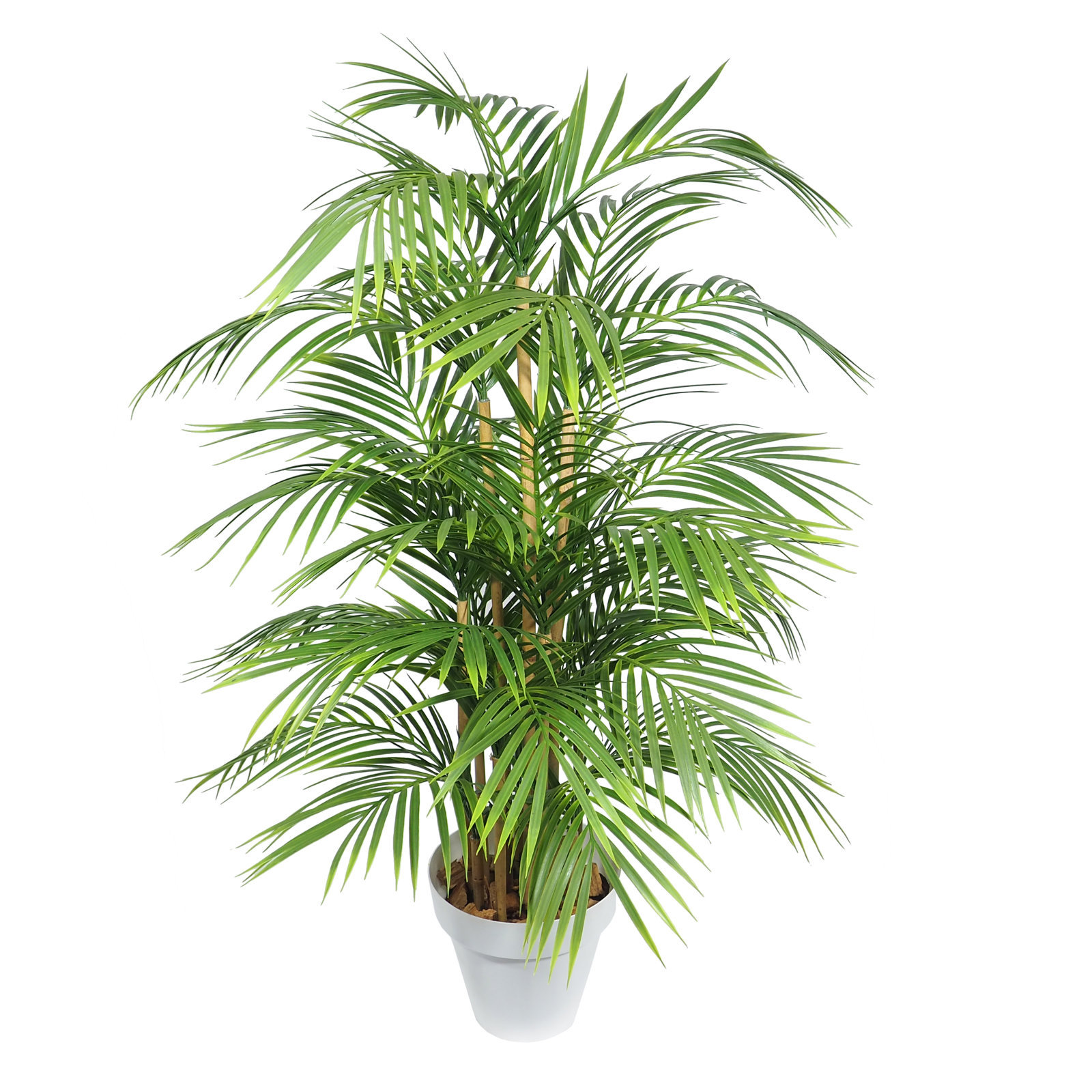 2629890C.jpg Areca verde plastico con maceta - Ø60x90cm. - Imagen 1