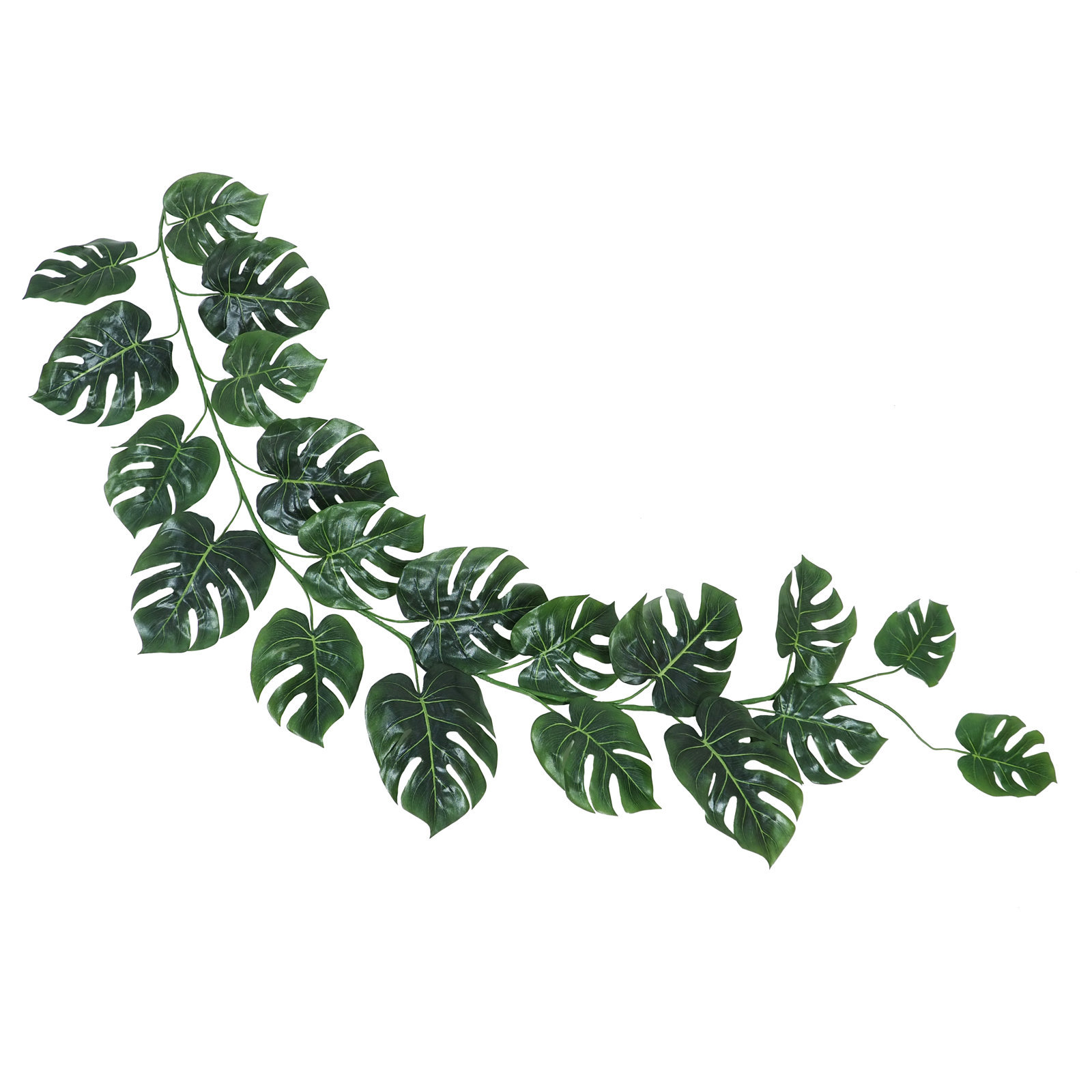 2630140.jpg Guirnalda Monstera verde 20 hojas- 180cm. - Imagen 1