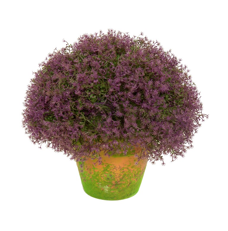 4714212.jpg 1/2 Bola Gipso. Morada Maceta Terracota - Ø30x30cm - Imagen 1