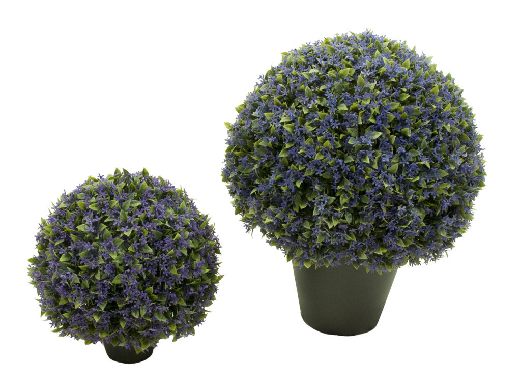 4741702.jpg 3/4 bola de Flor Silvestre lila con maceta - Imagen 1