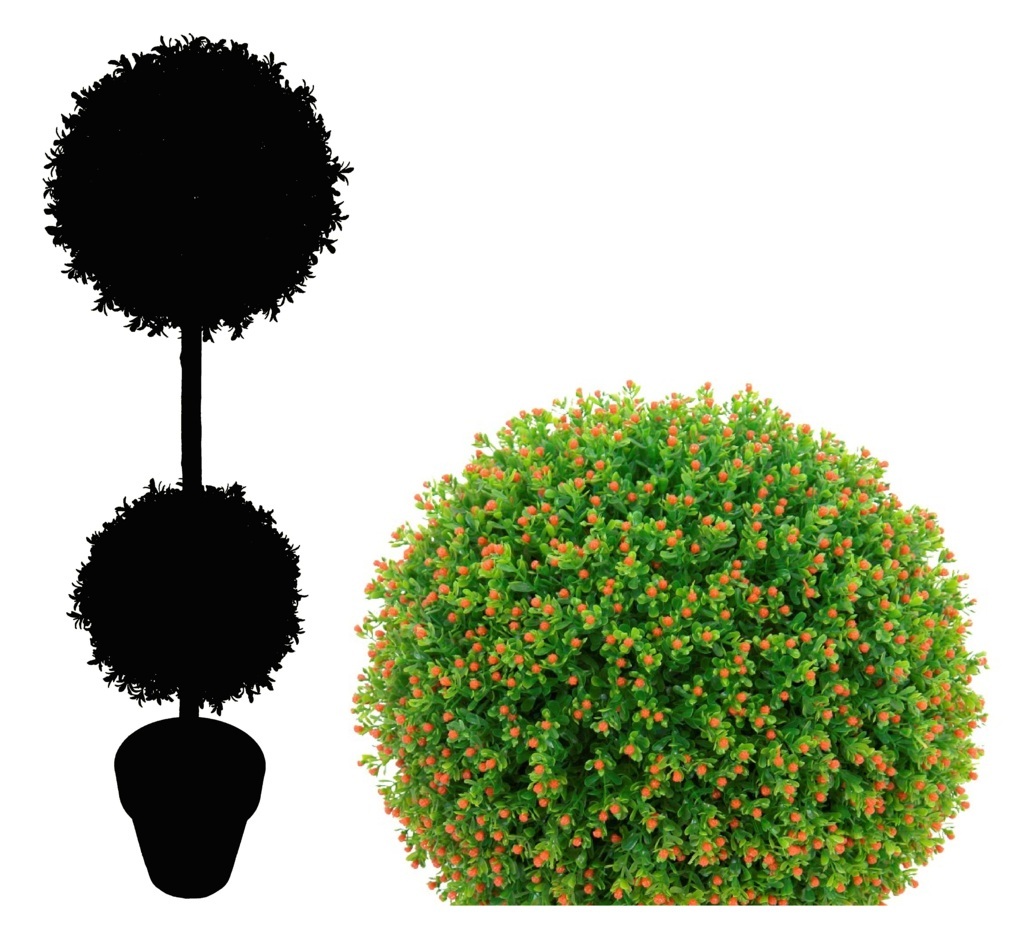 4754301.jpg Árbol de Nertera naranja 2 bolas - Imagen 1