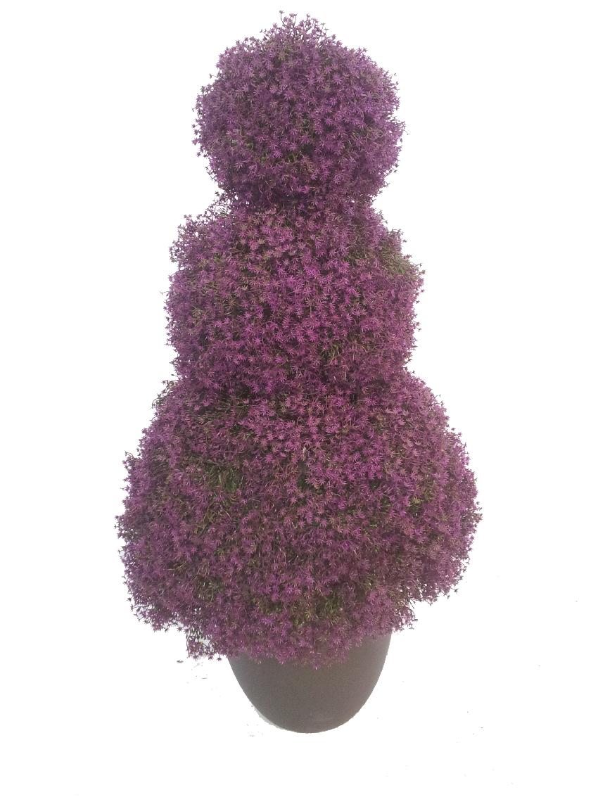 4774202.jpg 3 bolas Gipsófila Morada con maceta - Imagen 1