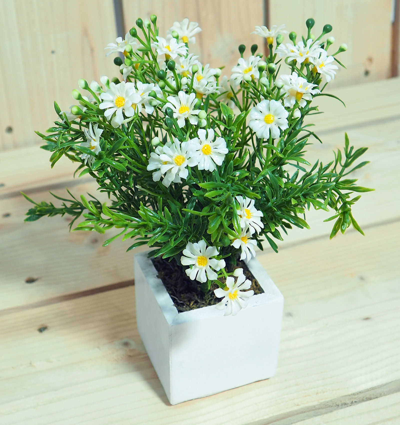 4889011B.jpg White box Margaritas Crema - 6x6x18 cm - Imagen 1
